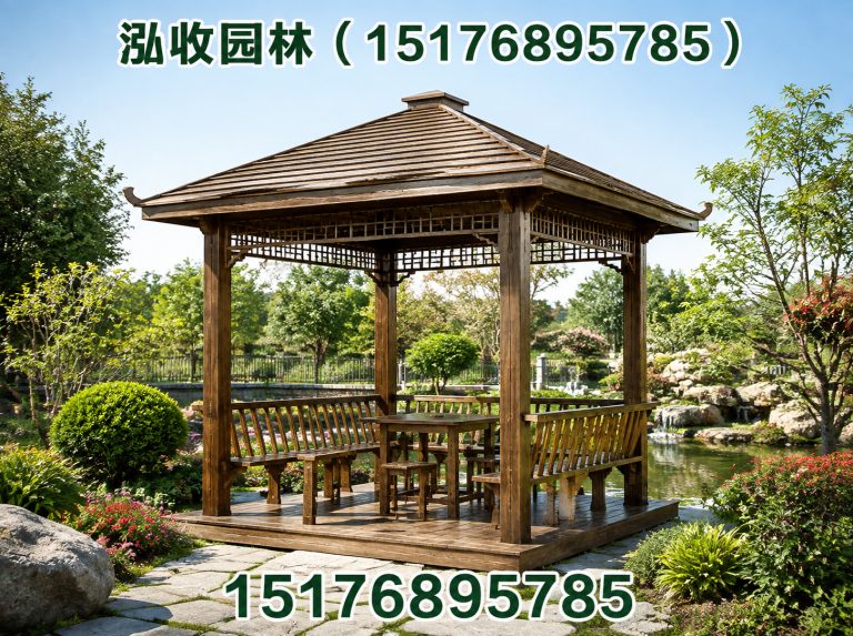 西双版纳防腐木凉亭展示图